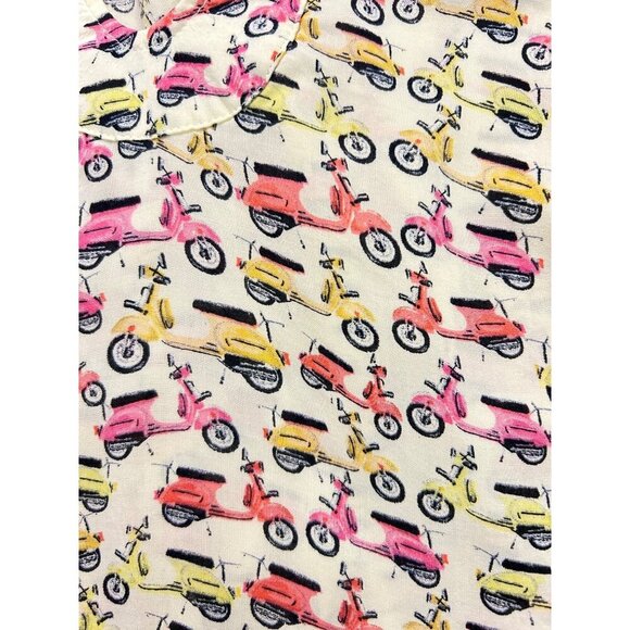 Anthropologie Maeve Emma Vespa Print Sleeveless Blouse Size 4 - Picture 5 of 6